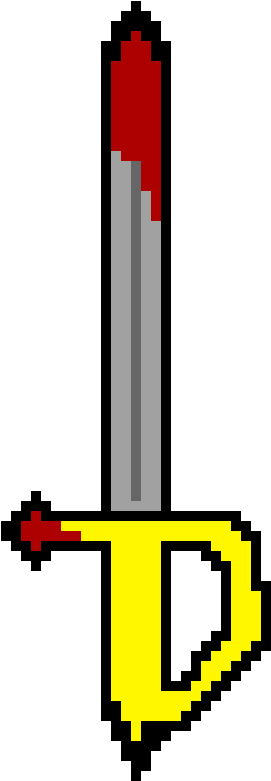 A Pirates Cutlass - Cross Clipart (430x820), Png Download