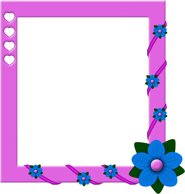 Фотки Borders And Frames, Flower Frame, Journal Cards, Clipart (636x676), Png Download