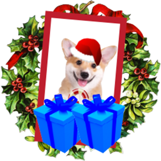 Super Christmas Mystery Pack - Christmas Wreath Wallpaper Iphone Clipart (590x590), Png Download