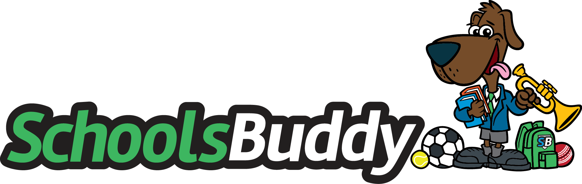Schoolsbuddy Rgb 14 Green Without Shield-300dpi - Schoolsbuddy Clipart (1987x628), Png Download