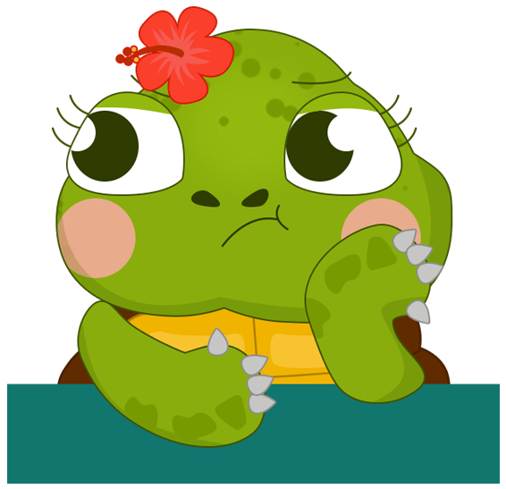 Honu Stickers Messages Sticker-1 - Cartoon Clipart (618x618), Png Download