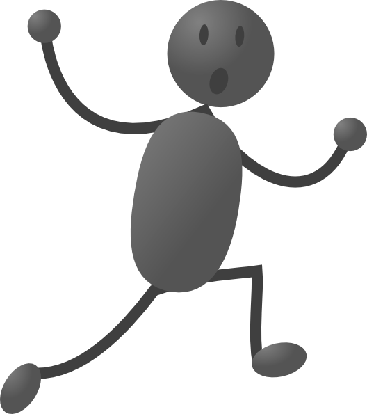 So, I Recently Had This Amazing Conversation With A - Running Stick Man Clipart (528x595), Png Download