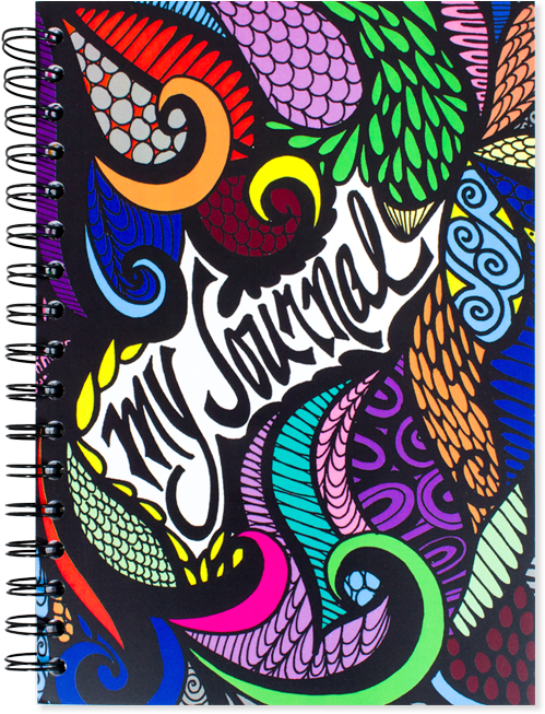 Drawn Notebook Lyric - Front Cover Journal Designs Clipart (600x700), Png Download