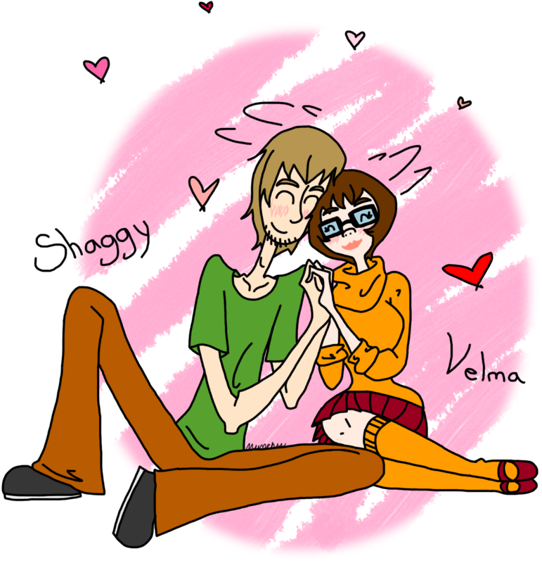 Shaggy And Velma - Scooby Doo Shaggy X Velma Clipart (931x858), Png Download