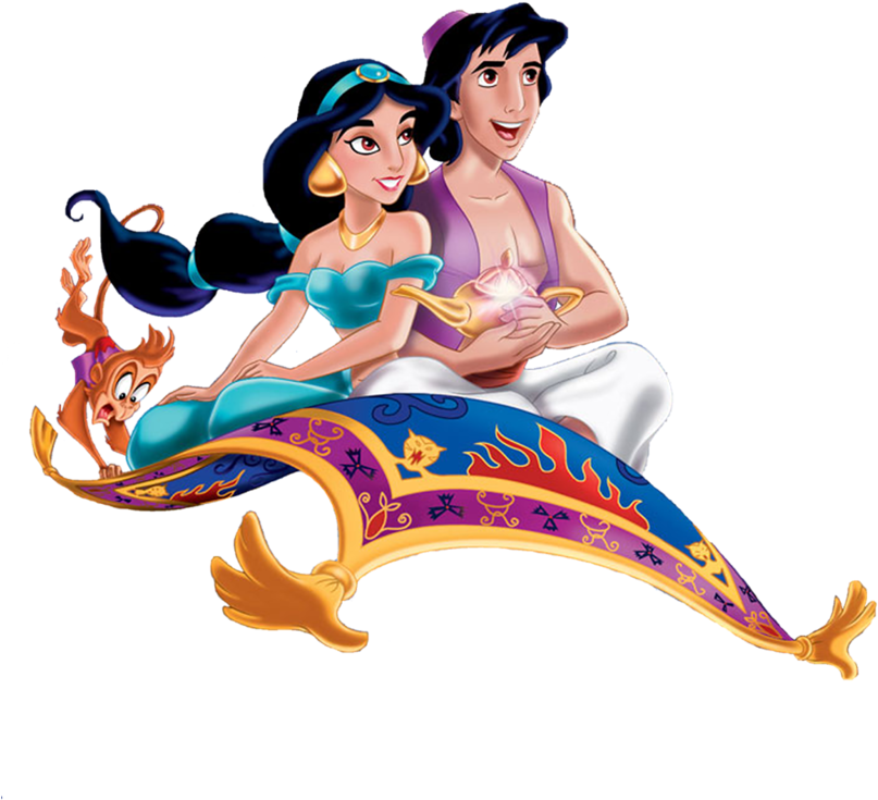 Фотки Disney Pixar, Disney Songs, Disney Music, Walt - Jasmine Aladdin Magic Carpet Clipart (819x1024), Png Download