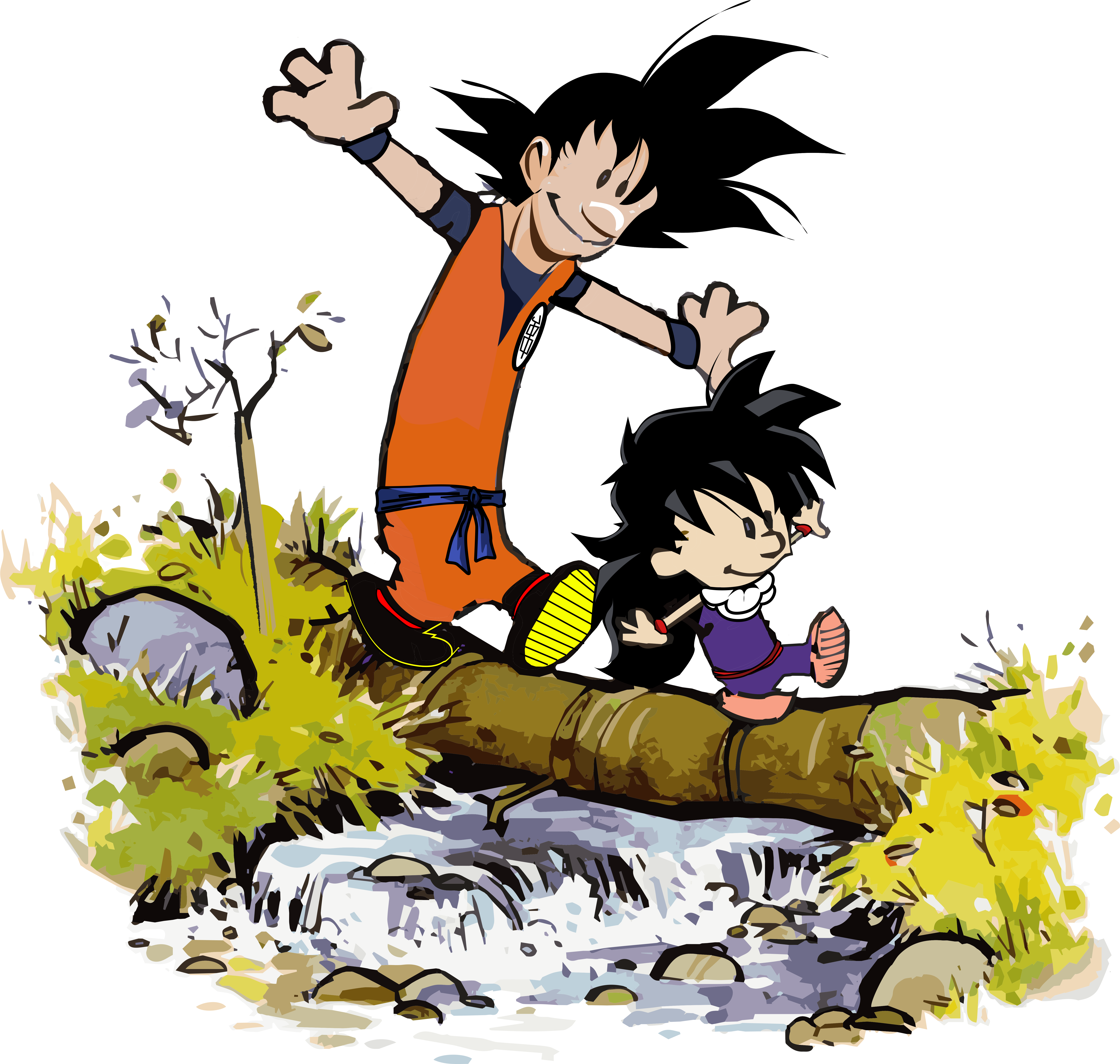 Calvin And Hobbes In A Suit Clipart (6500x6500), Png Download