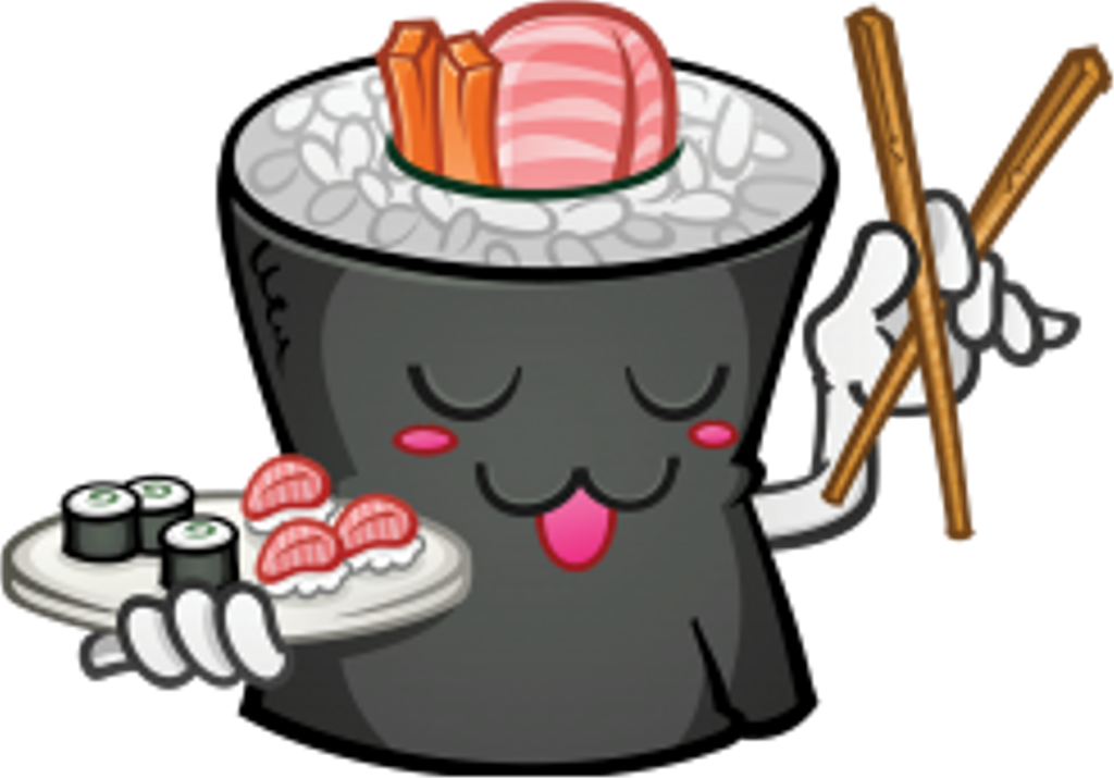 Report Abuse - Sushi Animado Clipart (1024x715), Png Download