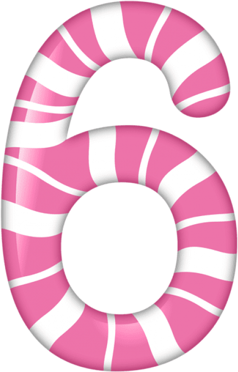 Free Png Download Number Six Candy Style Clipart Png - Candy Numbers Png Transparent Png (480x737), Png Download