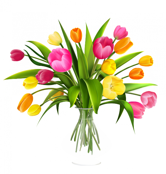 Szép Estét Kívánok - Vase Of Flowers Clipart - Png Download (573x600), Png Download