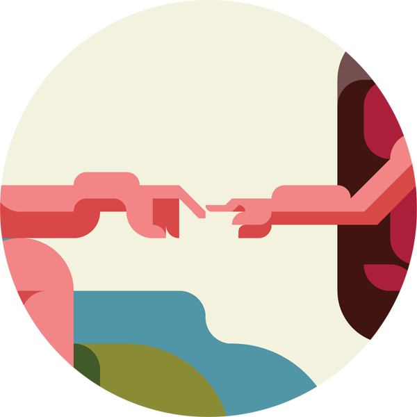 This Work Is Created On An Iphone Drawing App - Creation Adam Iphone Clipart (600x600), Png Download