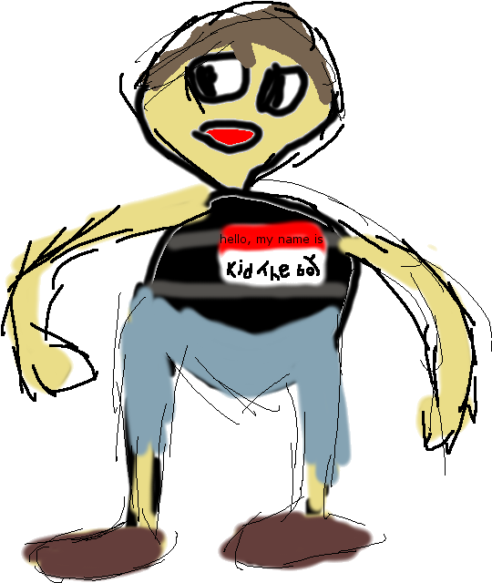 Kid The Boy - Cartoon Clipart (564x670), Png Download