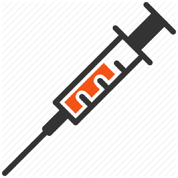 Drugs Clipart Drug Injection - Empty Syringe Cartoon - Png Download (600x600), Png Download