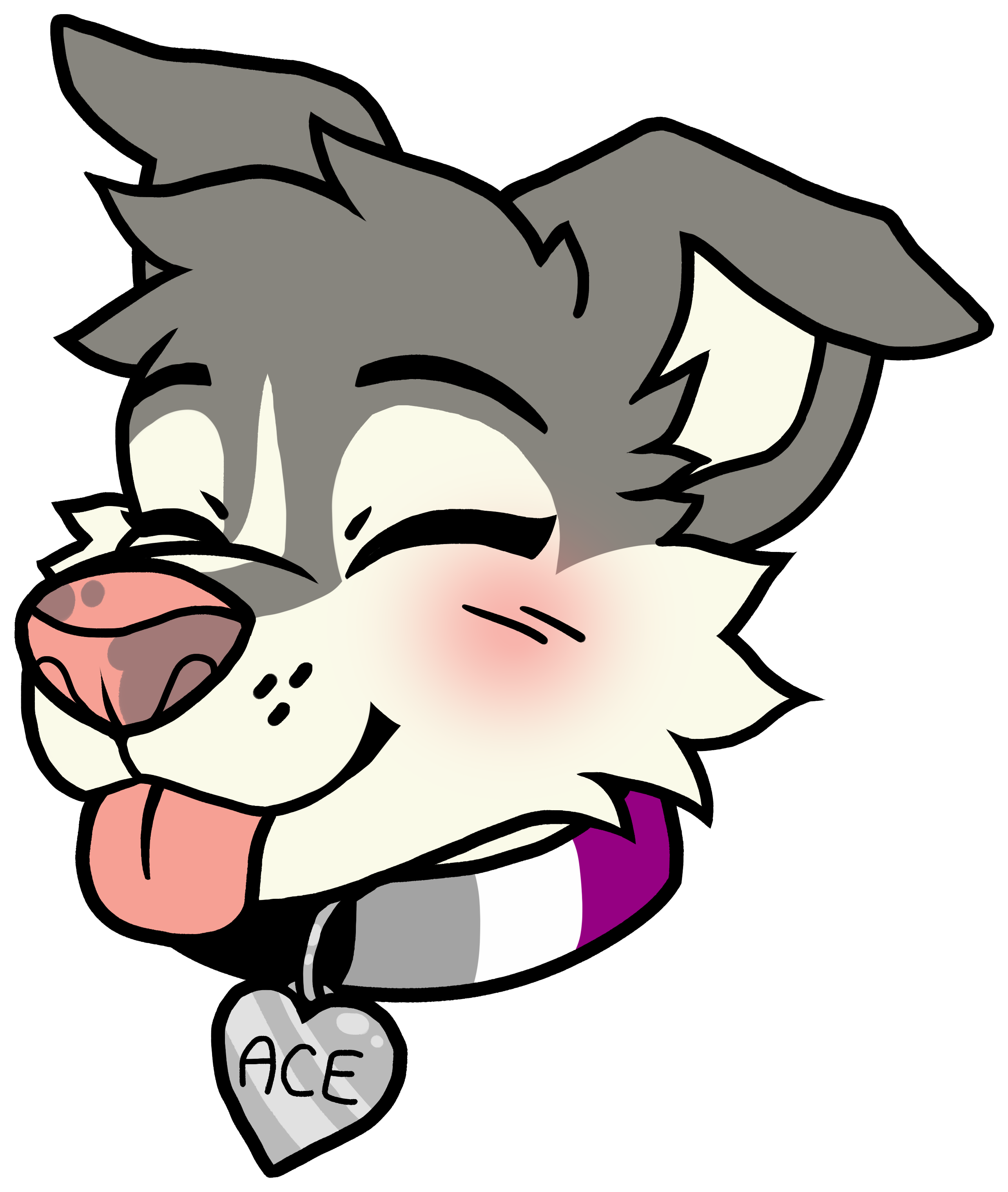 Pupper Pride Ace - Cute Pan Designs Flag Clipart (3400x3400), Png Download