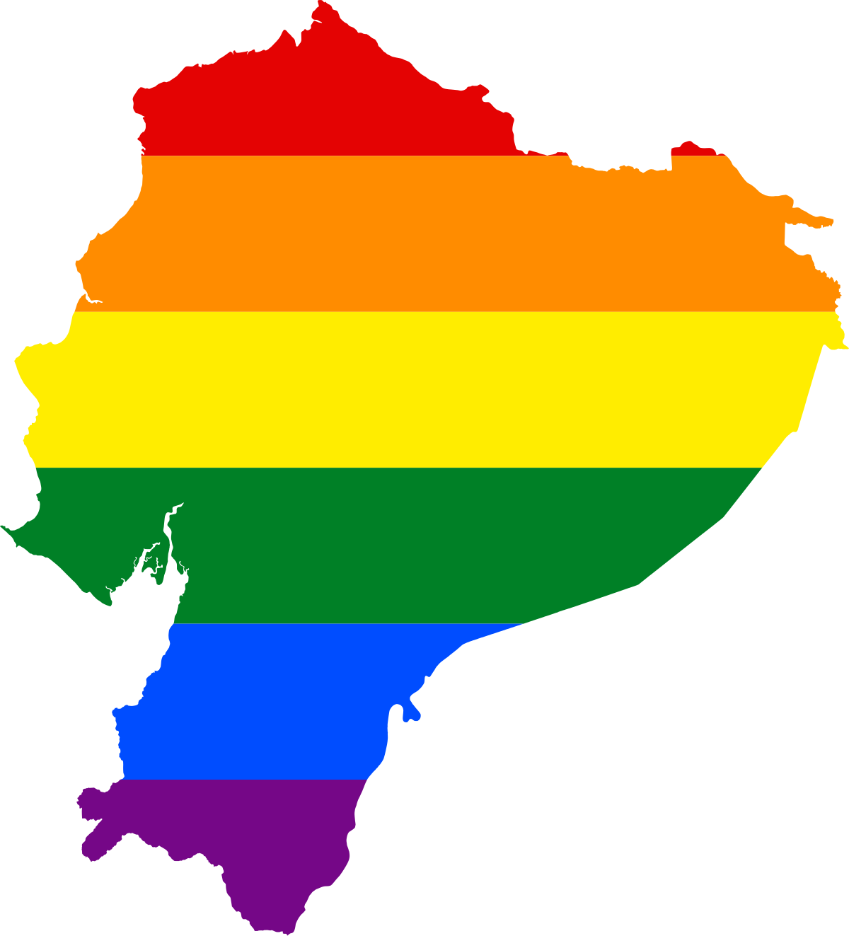 Ecuador Flag Map Clipart (1200x1323), Png Download