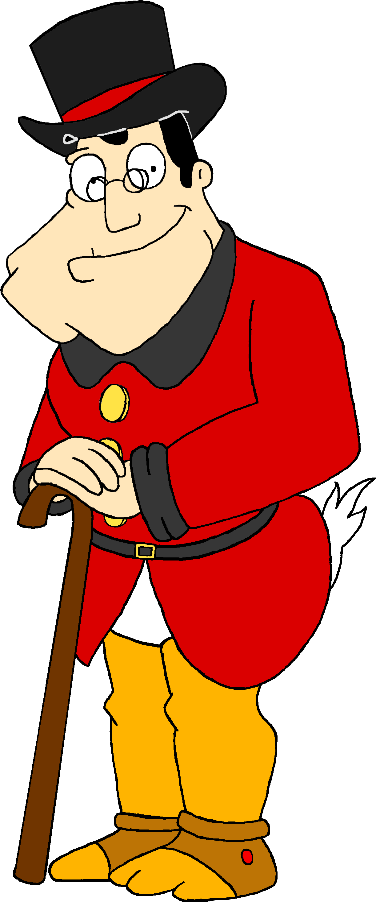 Stan Smith As Scrooge Mcduck - Cartoon Clipart (1348x3040), Png Download