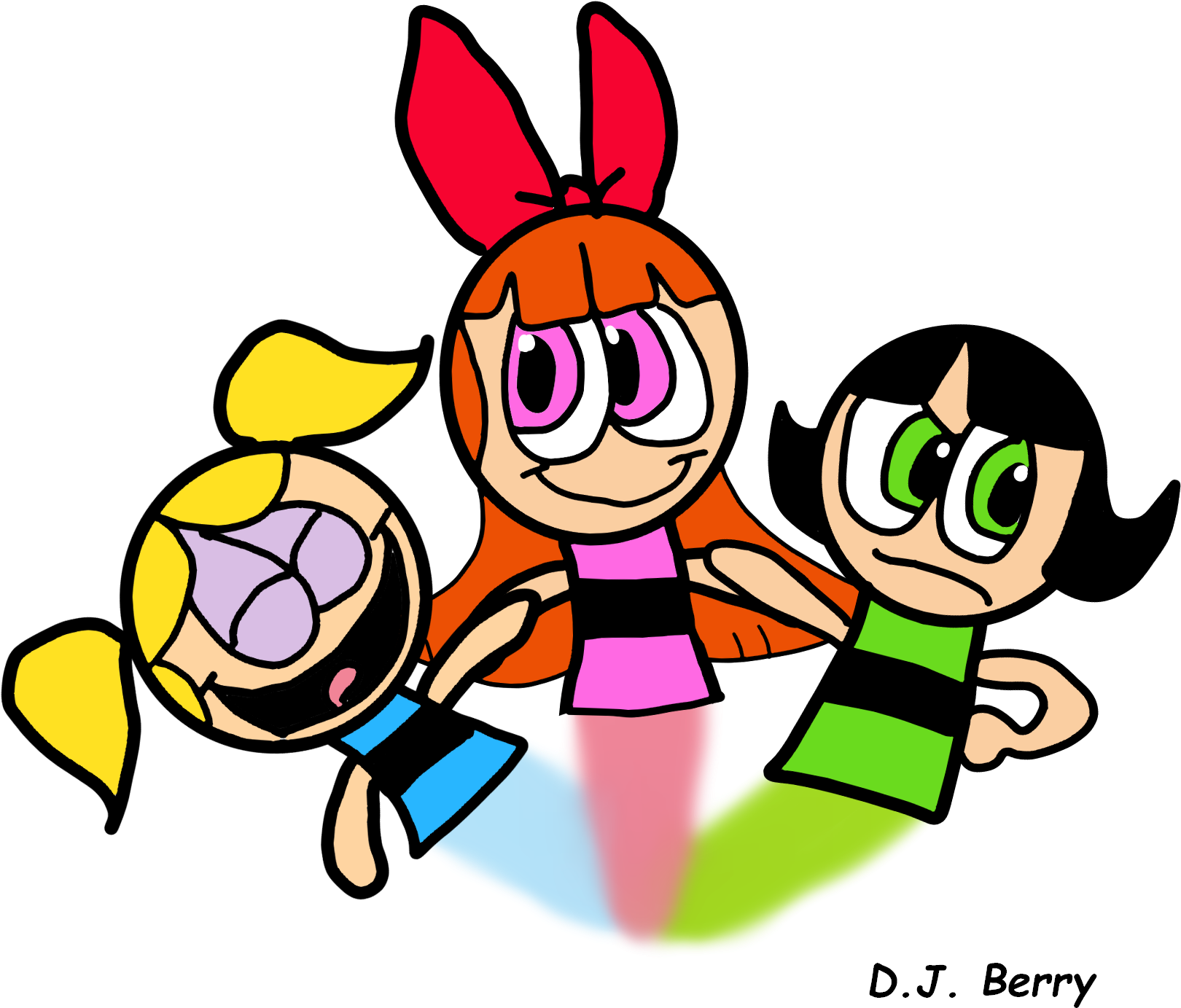 Powerpuff Girls - Cartoon Clipart (2000x1920), Png Download