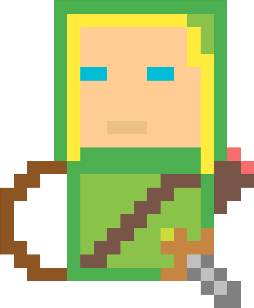 Pew Pew - Santa Pixel Art Christmas Clipart (1376x1376), Png Download