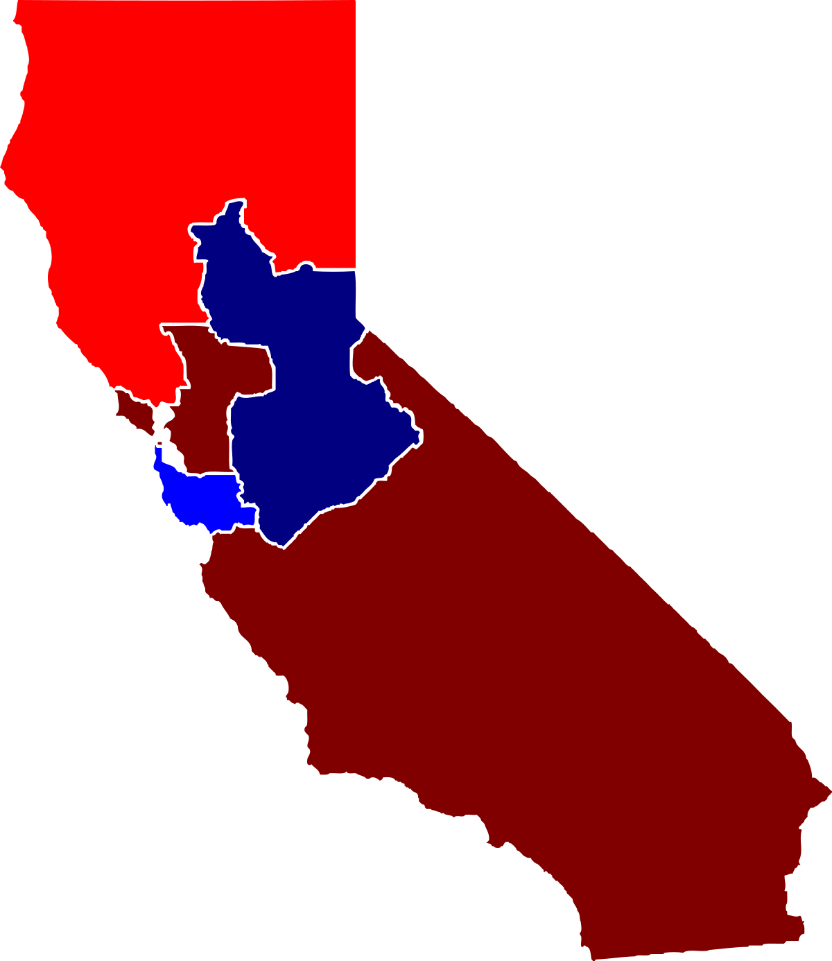 1888 United States House Of Representatives Elections - Free Vector Map California Clipart (1200x1386), Png Download