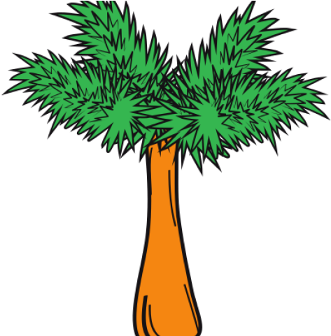 Plugged Clipart Palm Tree - Illustration - Png Download (640x480), Png Download