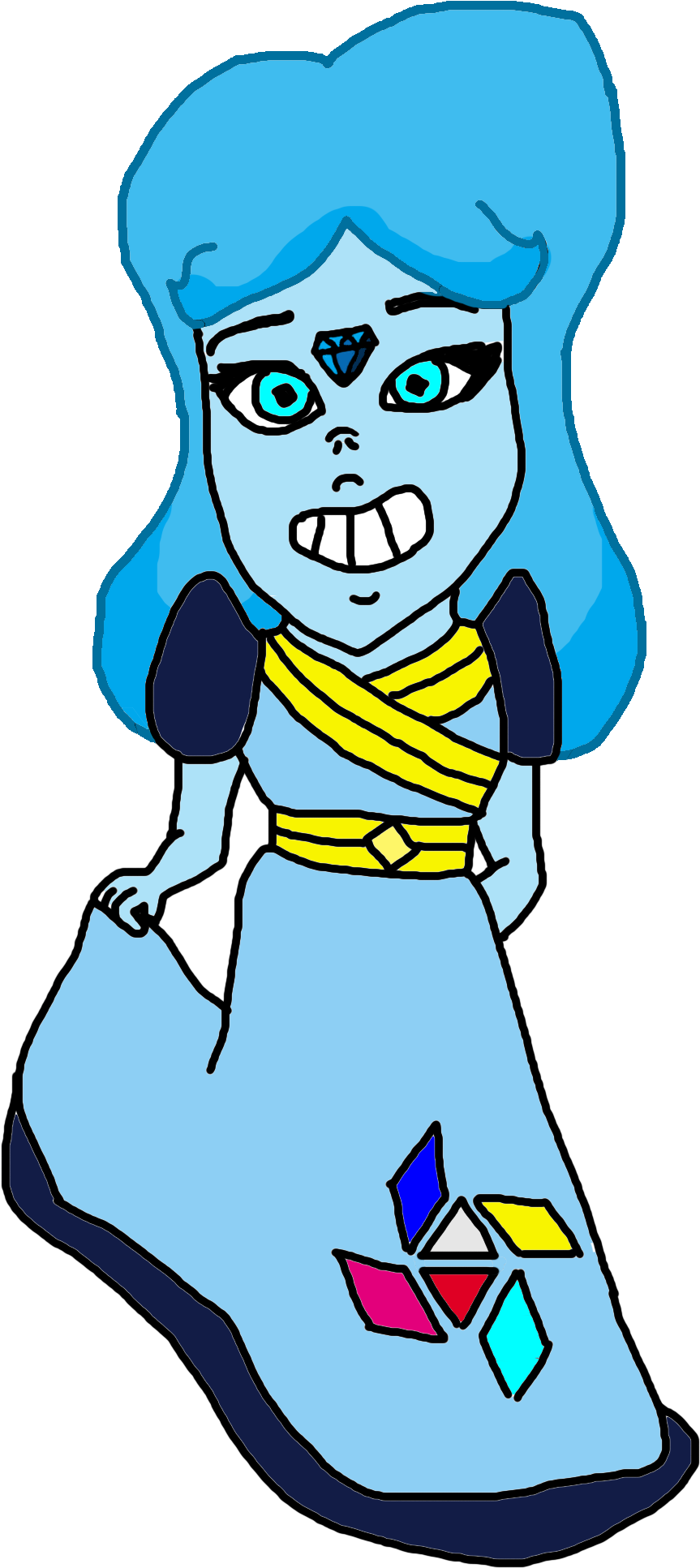 Sky Diamond Fan Gem Clipart (1536x2048), Png Download