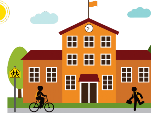 School House Graphics - School House Graphic Clipart (640x480), Png Download