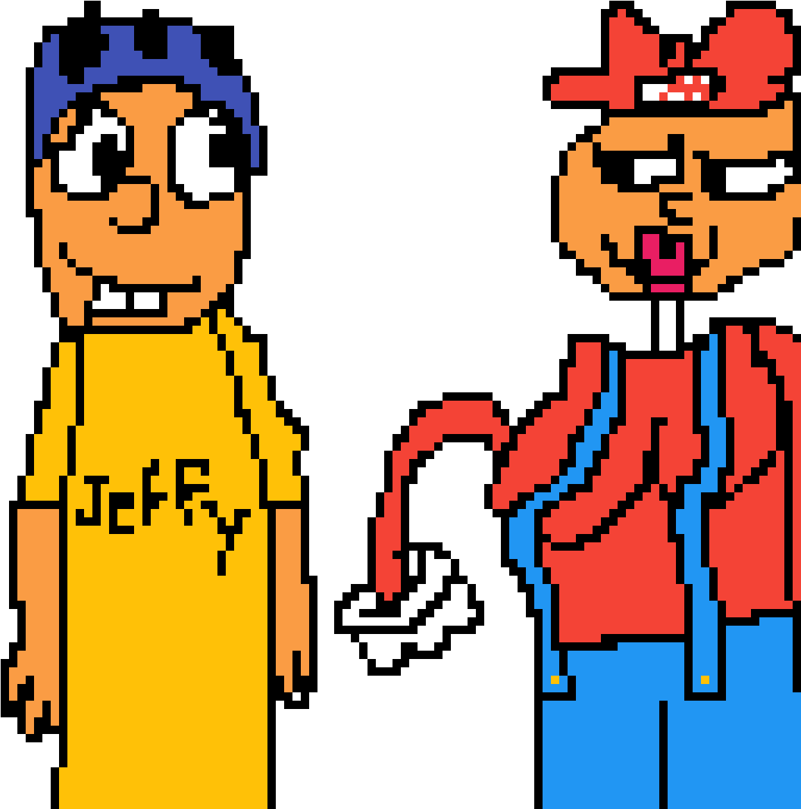 Gangsta Mario Jeffy Clipart (1200x1200), Png Download