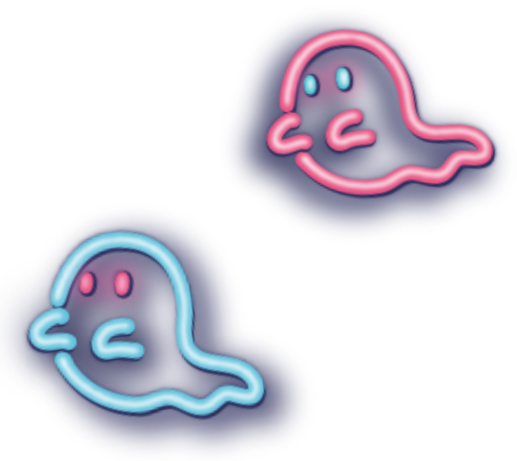 Ghost Luminous Starlight Lighting Blingbling Halloween Clipart (1024x914), Png Download