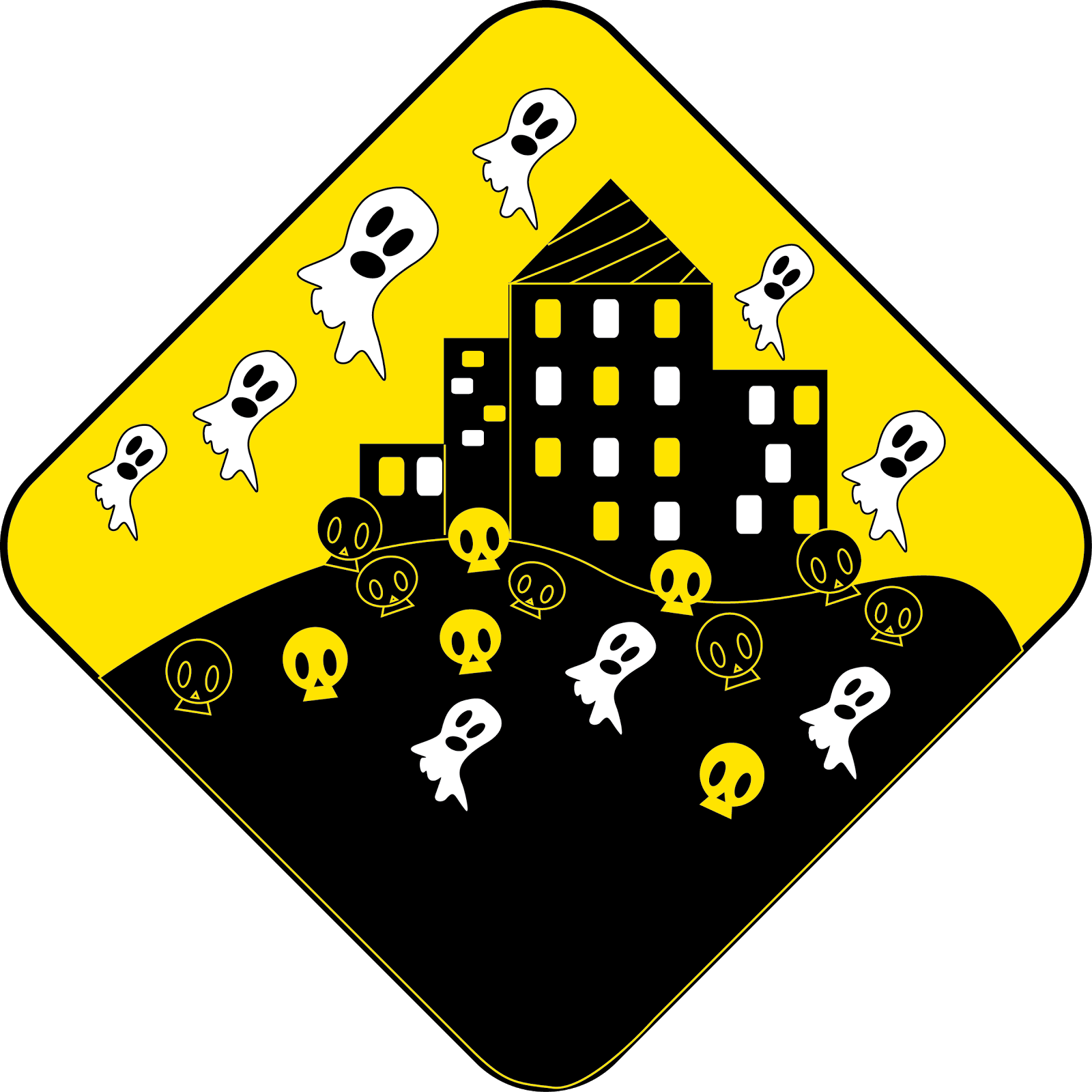 Design 6 Roads Signs With A Theme Chosen From The Instructor's Clipart (1600x1600), Png Download