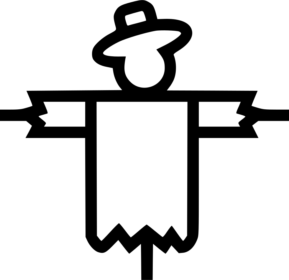 Scare Crow Comments - Scar Crow Icon Clipart (980x950), Png Download