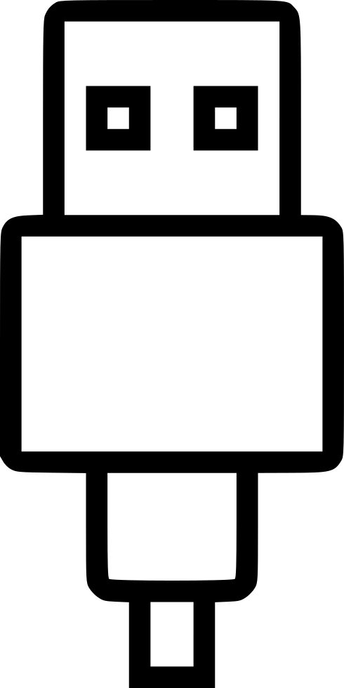 Cable Usb Plug Charging Connector Device Data Comments Clipart (490x980), Png Download
