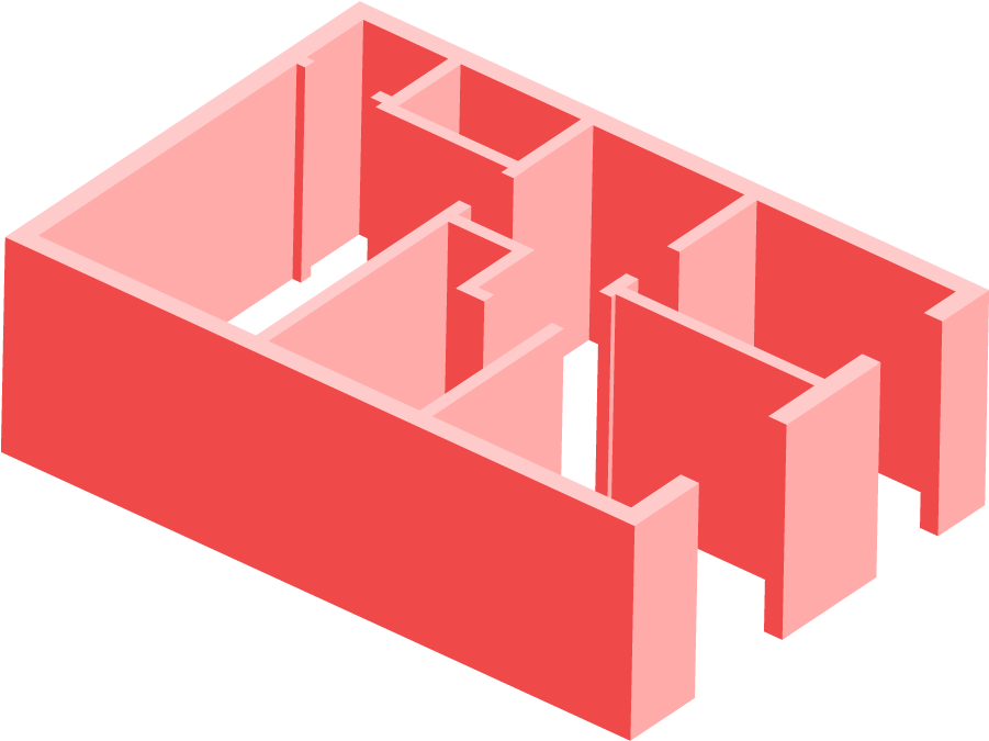 3d Furnished Floor Plans - Architecture Clipart (1024x1024), Png Download