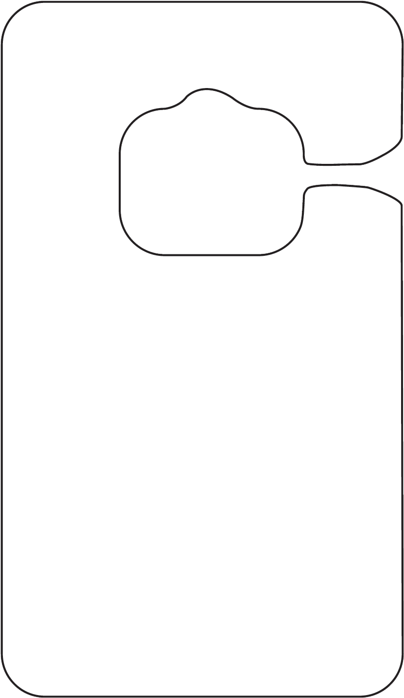 White Stock Hang Tags - Silhouette Clipart (900x1500), Png Download