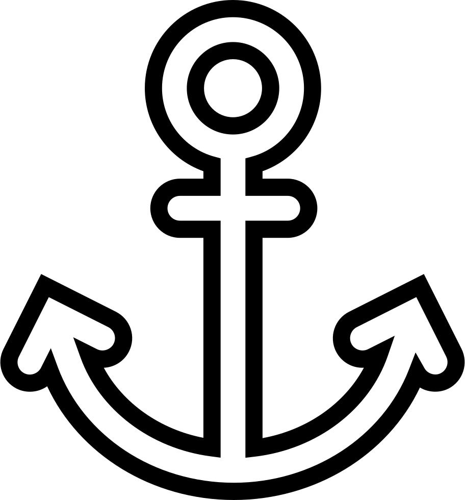 Sailor Anchor Comments - Ancla Silueta Png Clipart (912x980), Png Download