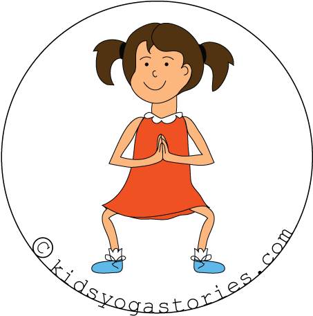 Horse Stance For Kids - Squat Kids Clipart (600x600), Png Download