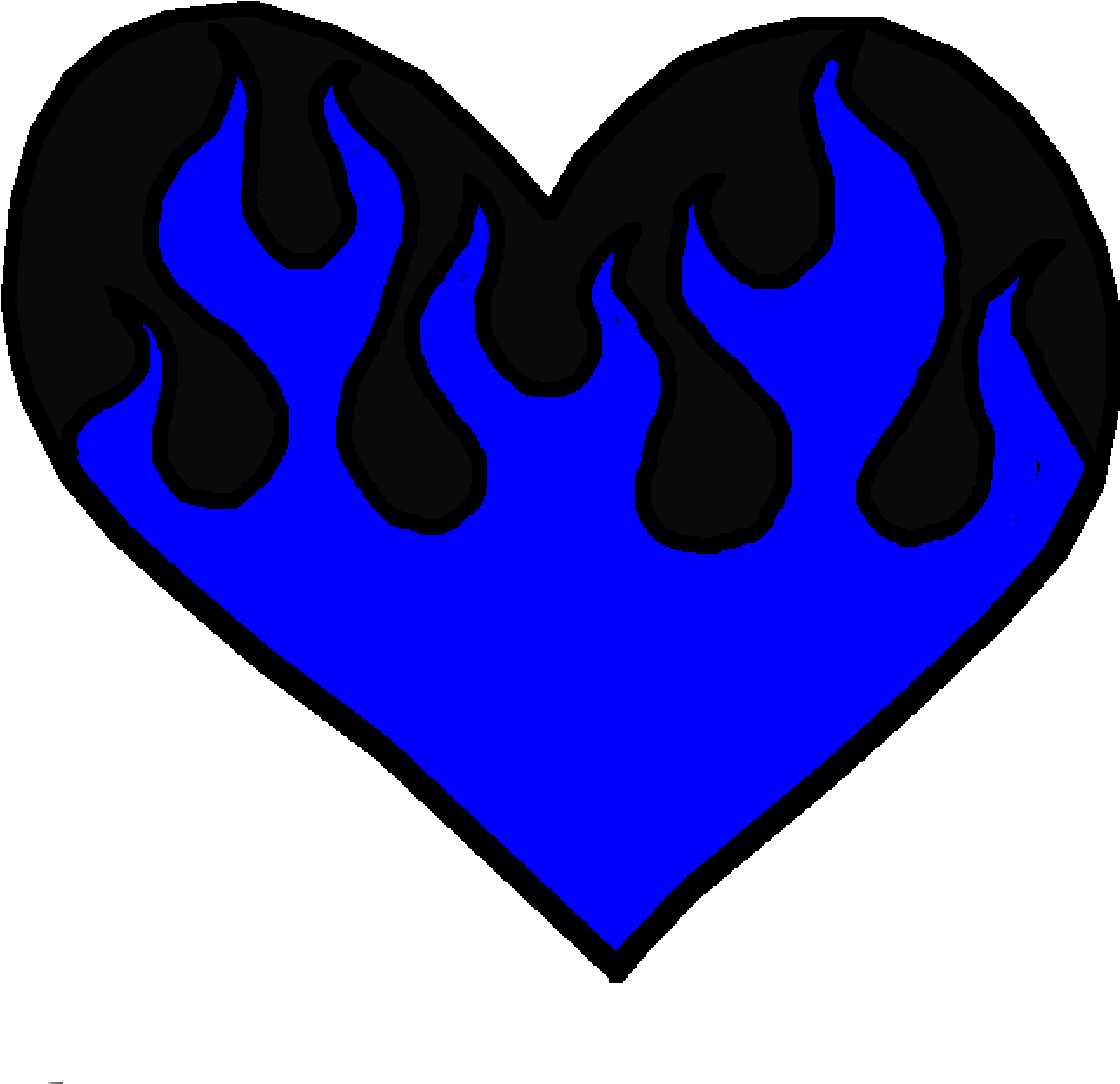 Flaming Heart Clipart (1340x1340), Png Download