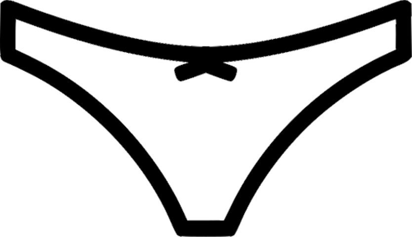 White Panty For Women Png Clipart (834x480), Png Download