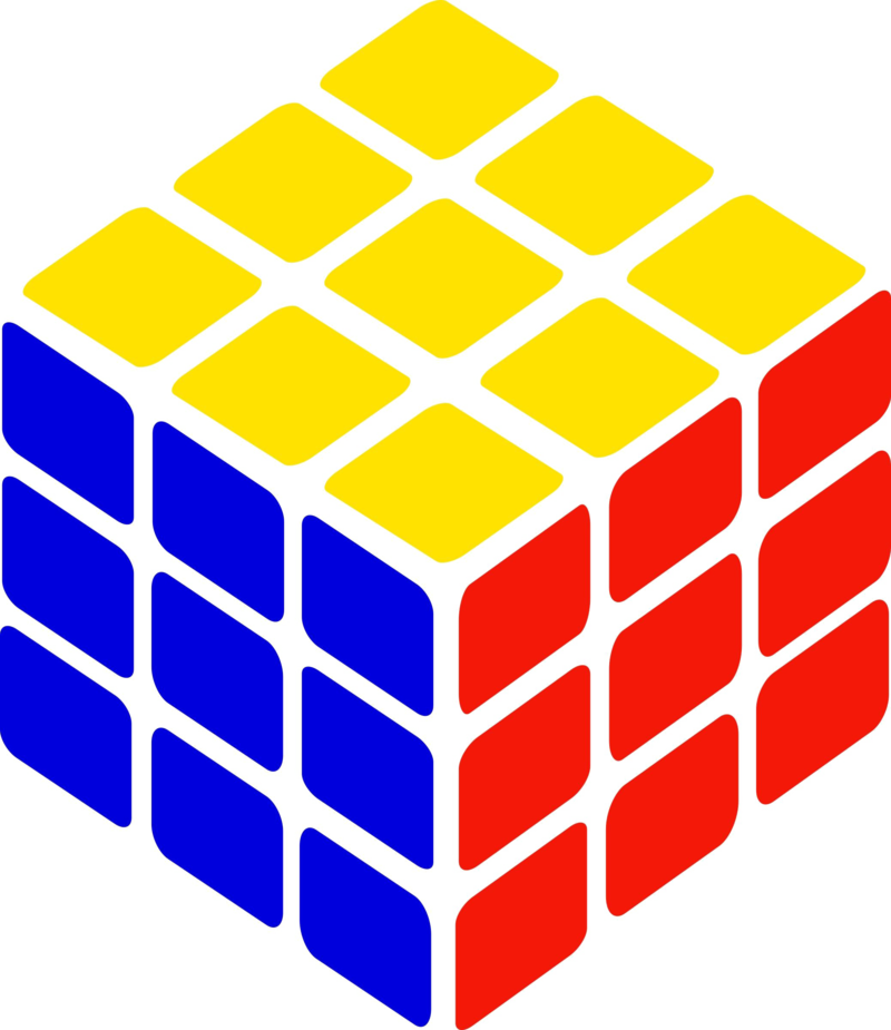 Rubik's Cube Image Png File Hd - Rubik's Cube Clipart Transparent Png (800x925), Png Download
