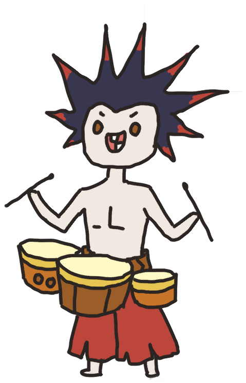 Drummer - Cartoon Clipart (506x758), Png Download
