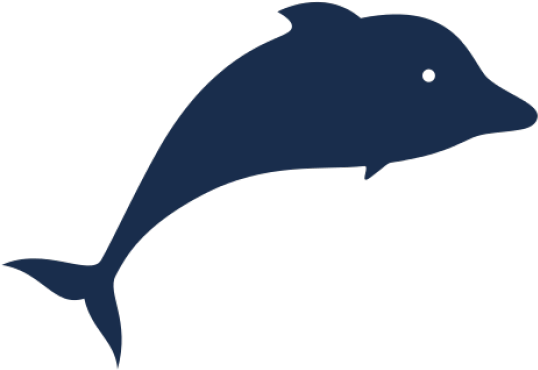 Fins Clipart Dolphin Face - Silhouette - Png Download (640x480), Png Download