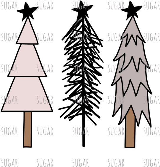 Christmas Tree Rustic Png Clipart (600x600), Png Download