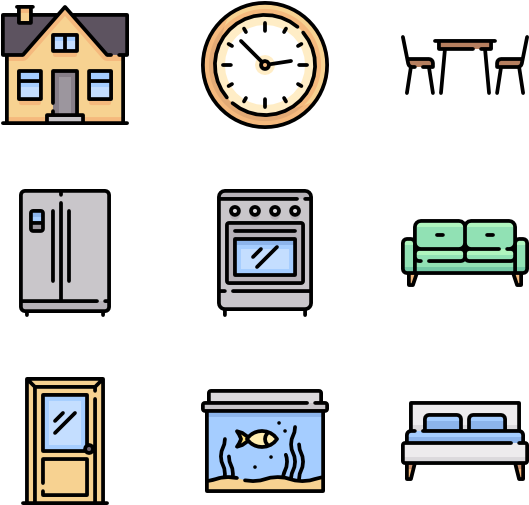 Home And Living Clipart (600x564), Png Download