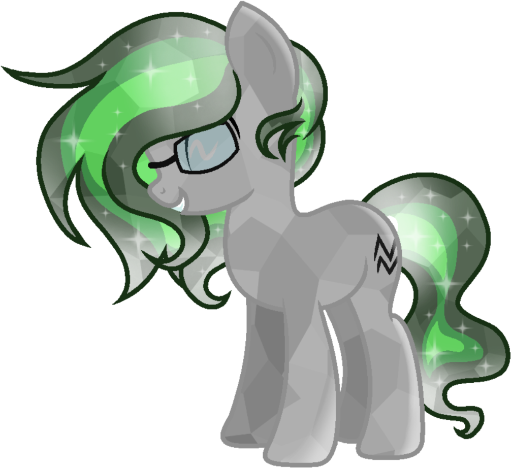 Onlineodd, Crystal Pony, Cute, Earth Pony, Eyes Closed, - Cartoon Clipart (1024x1024), Png Download