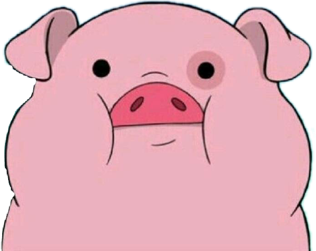 Pig Sticker - Pato De Gravity Falls Clipart (1024x814), Png Download