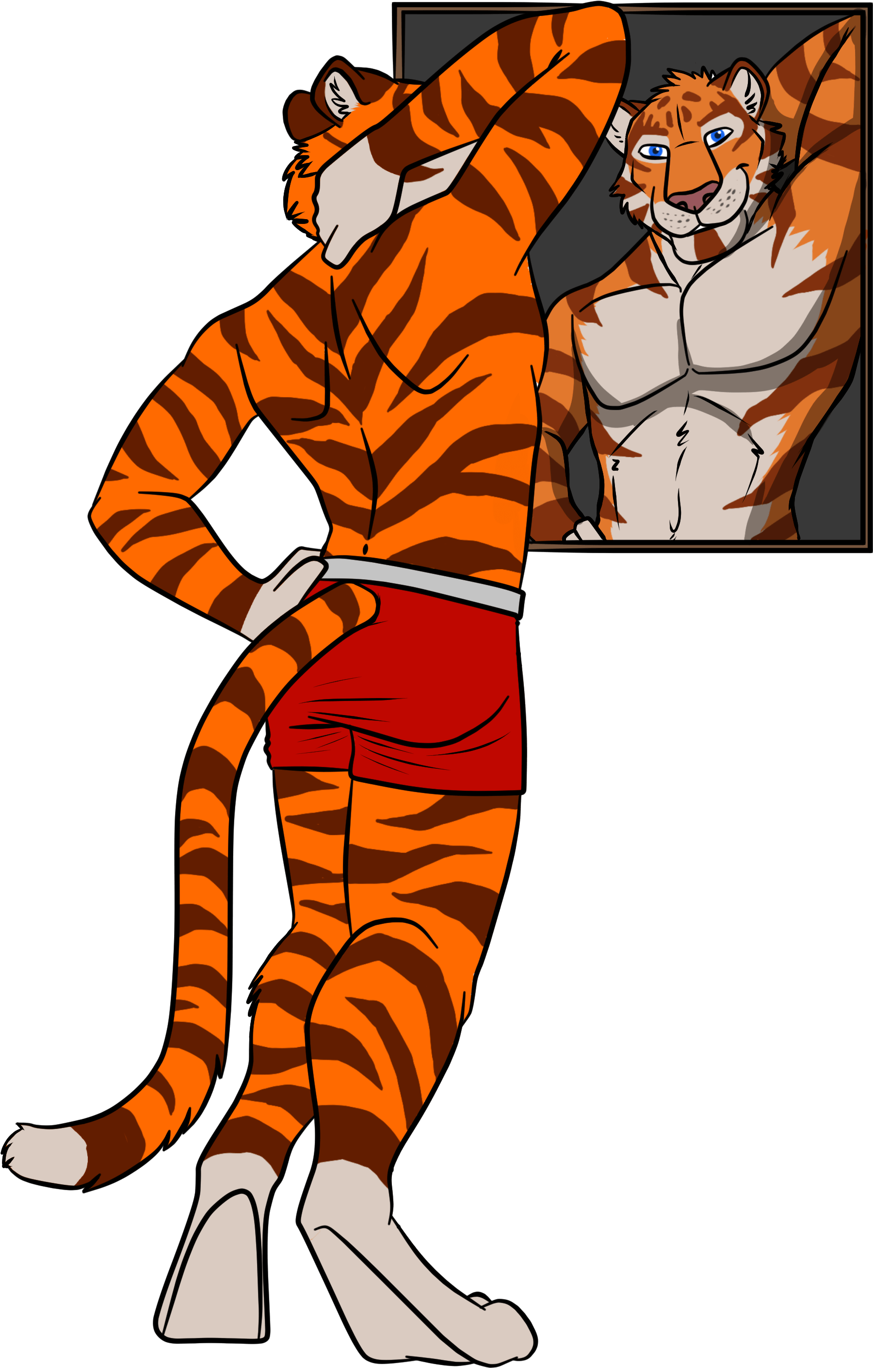 Reflection - Cartoon Clipart (2121x3000), Png Download