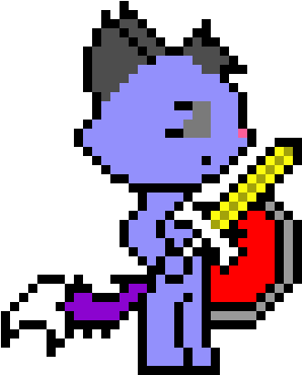 Pixel Whitewater - Cartoon Clipart (690x450), Png Download