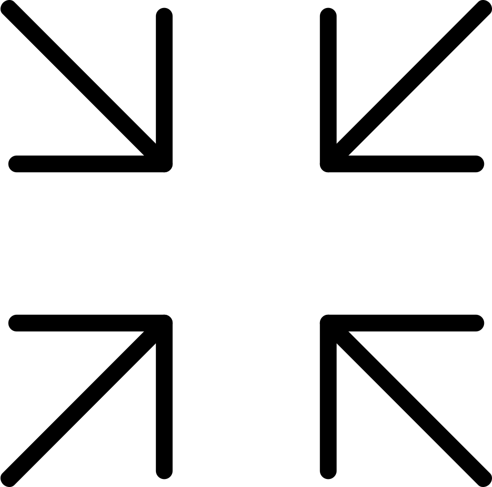 Shrink New Comments - Expand And Collapse Icon Clipart (981x970), Png Download