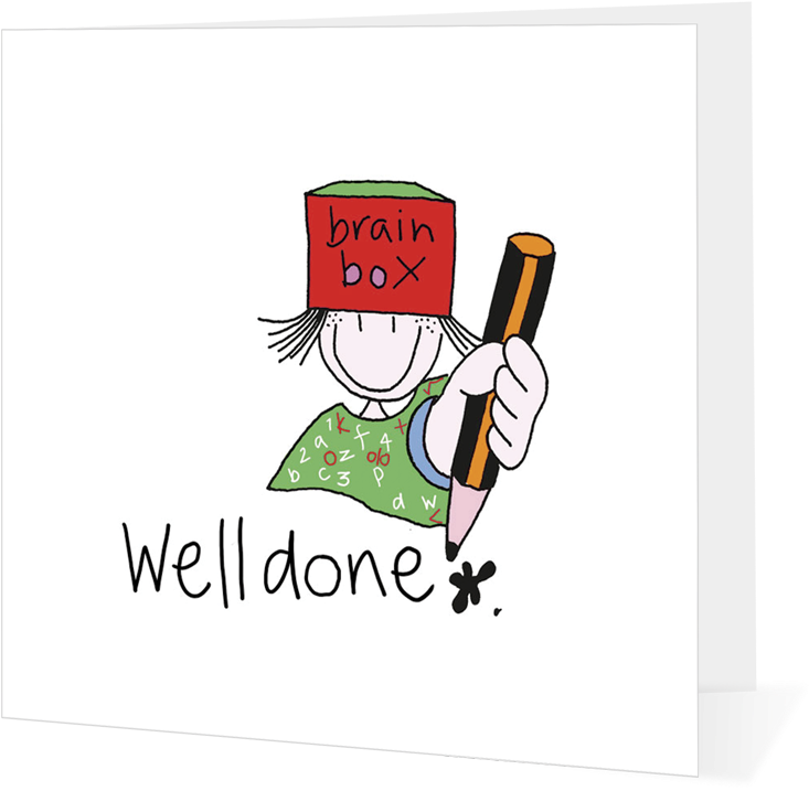 Well Done Brainbox - Cartoon Clipart (750x750), Png Download