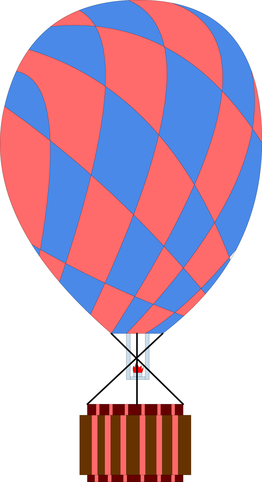 Preview - Hot Air Balloon Clipart (1067x1962), Png Download