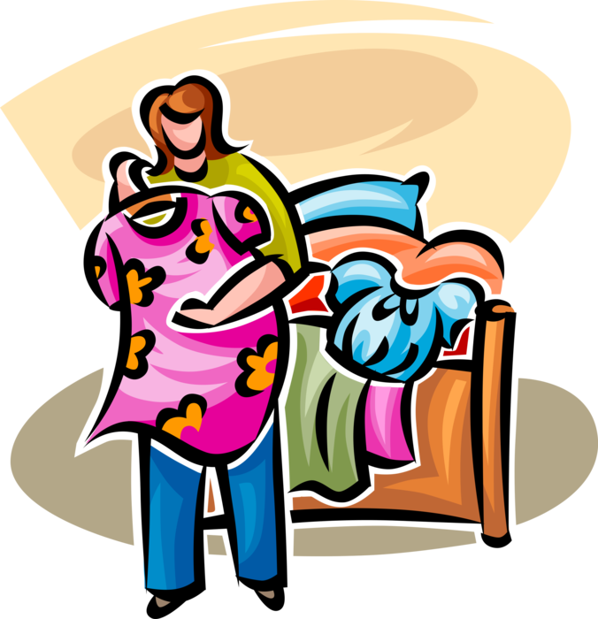 Put Laundry Away Clip Art - Cartoon - Png Download (676x700), Png Download