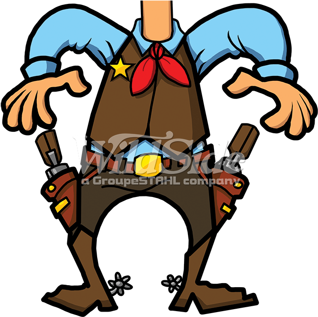 Stock Transfer - Cartoon Cowboys Png Clipart (675x675), Png Download